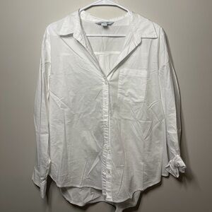 Old Navy Women’s White Casual Button Down Shirt